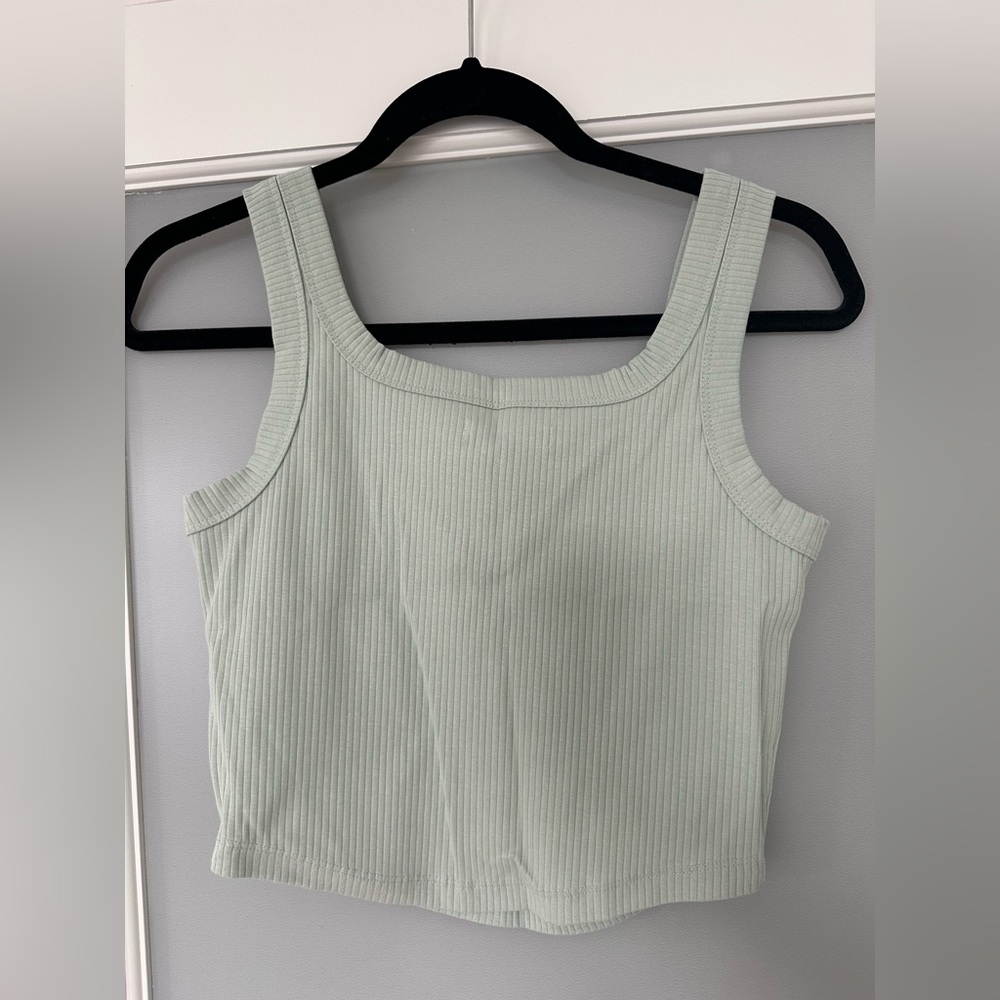 Madewell The Tailored Crop Tank in Sleekhold - Picture 3 of 8
